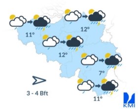 Wisselvallige dag met kans op onweer