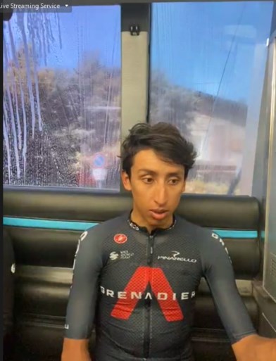 Egan Bernal is verrast door vorm van Evenepoel: “Ik zal bonus van anderhalve minuut moeten hebben voor de tijdrit”