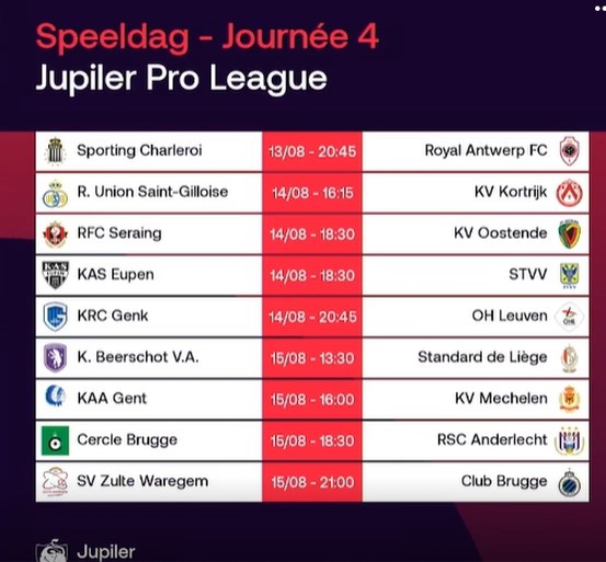 Het EK moet nog beginnen en daar is de nieuwe competitiekalender al: topper op speeldag 1 en al uitgestelde match