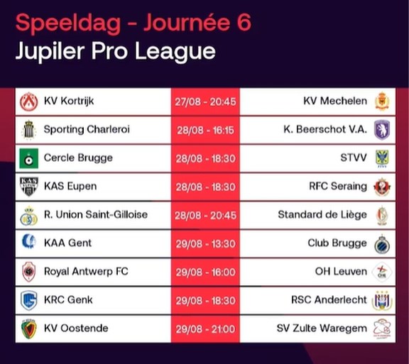 Het EK moet nog beginnen en daar is de nieuwe competitiekalender al: topper op speeldag 1 en al uitgestelde match