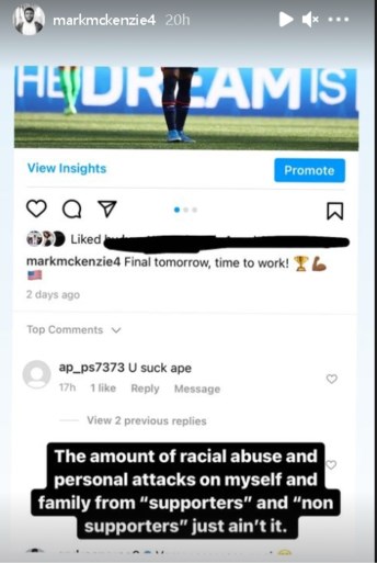 Genk-speler Mark McKenzie slachtoffer van racisme na bewogen finale: “Het was niet mijn beste match, maar dit is niet oké”