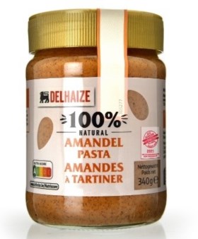Delhaize haalt amandelpasta uit rekken omdat allergeen aardnoten niet vermeld staat