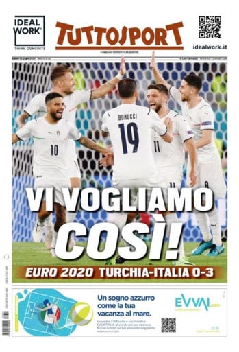 Italiaanse kranten smullen van… aanvallend voetbal van de nationale ploeg: “Dit is hoe we jullie willen zien!”