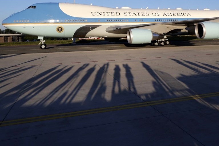 Air Force One is geland: Amerikaanse president Joe Biden komt aan in België