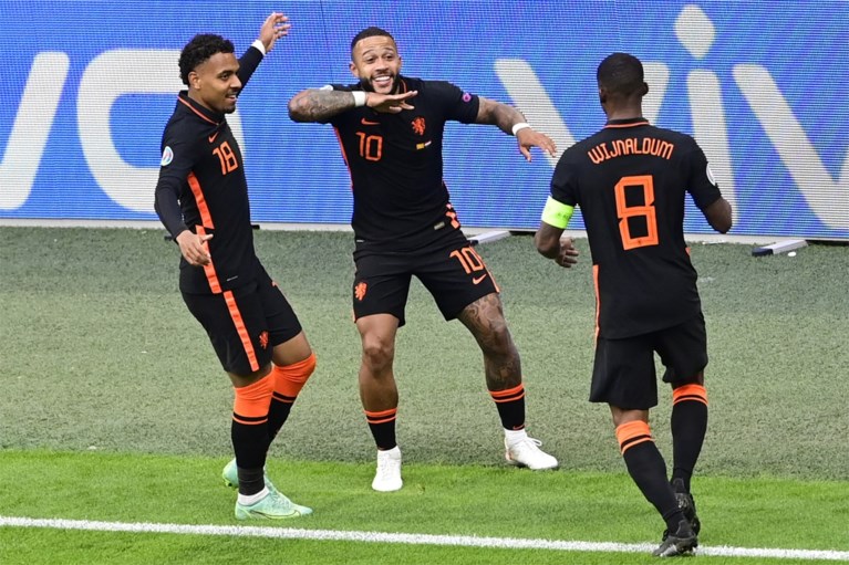 Oranje op dreef: met 9 op 9 naar volgende ronde dankzij twee goals Wijnaldum, Noord-Macedonië verlaat EK zonder punten