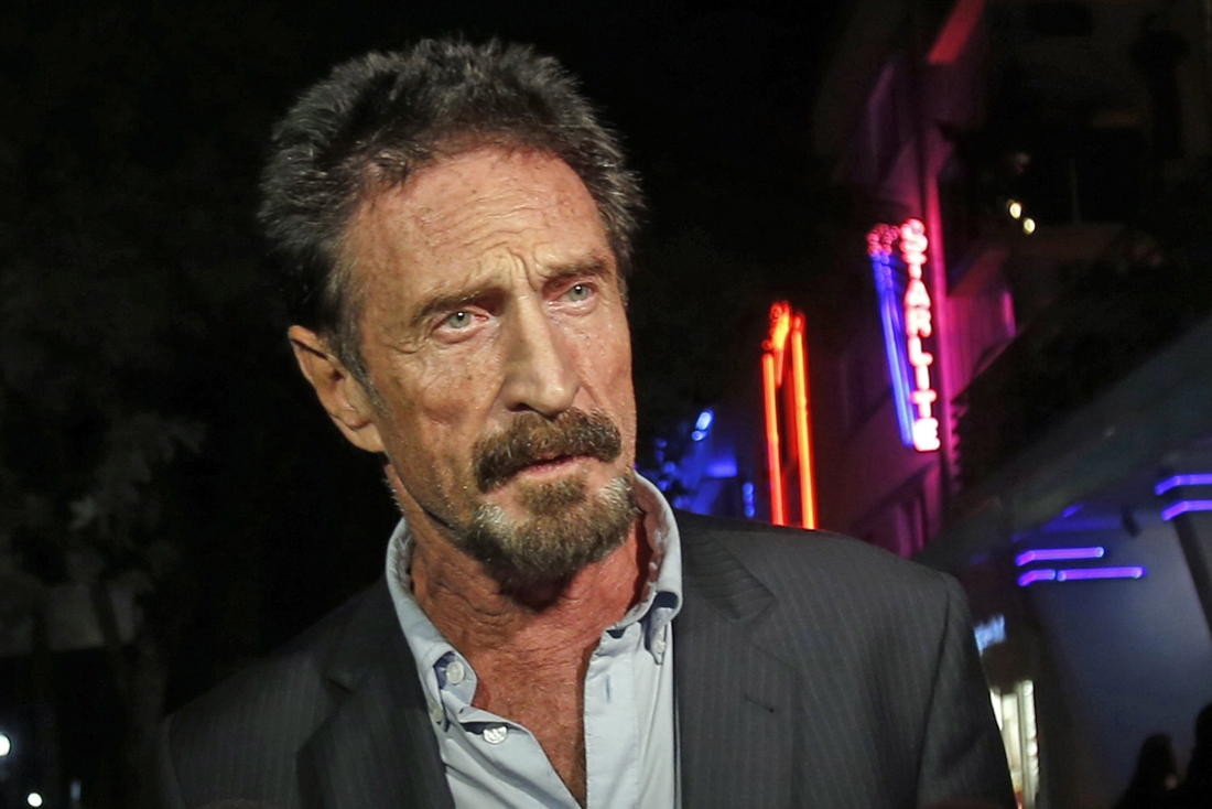 John McAfee’s latest stunt: software designer announces…