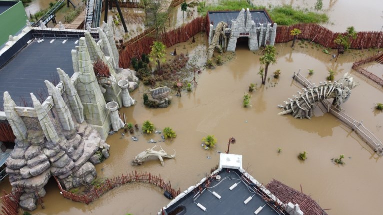 “Walibi blijft nog enkele weken gesloten door schade na watersnood”