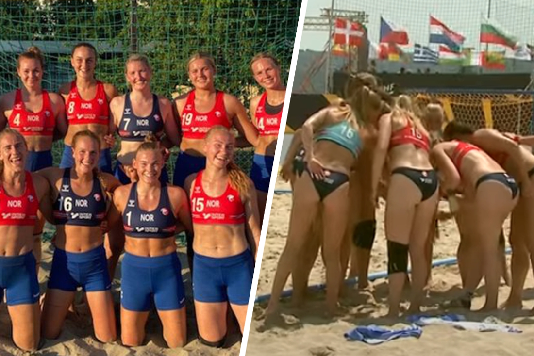 Norske beachhåndballspillere vil ikke lenger spille i nedringede truser, men får nå bot