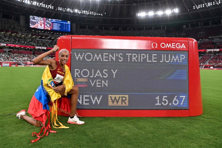 Yulimar Rojas verovert olympisch goud hink-stap-springen ...