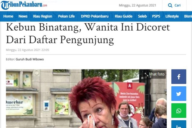 Berita beredar di seluruh dunia bahwa Adi tidak memiliki kontak dengan simpanse Chitta