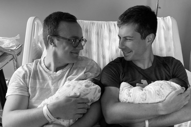 First revealing gay US minister shows brand new twins: 