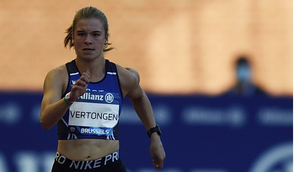 Dominantie op 100m verbaast Tinne Vertongen: “Ik was die wonderspikes