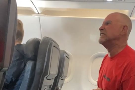 Drunk passenger thinks plane has landed and wants to…