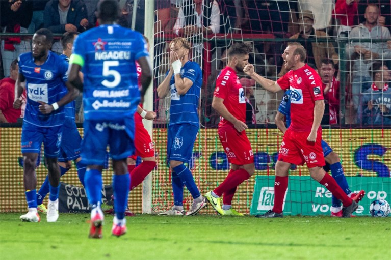 Vroege penaltygoal van Selemani volstaat voor KV Kortrijk tegen AA Gent, dat zelf strafschop mist | Het Nieuwsblad Mobile