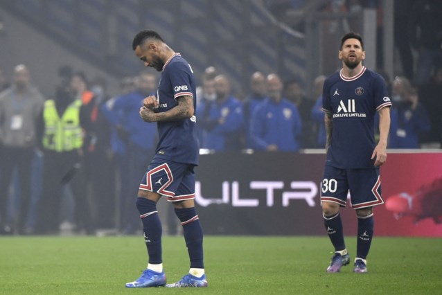 PSG start met vier grote namen in de basis, maar kan niet winnen bij Marseille