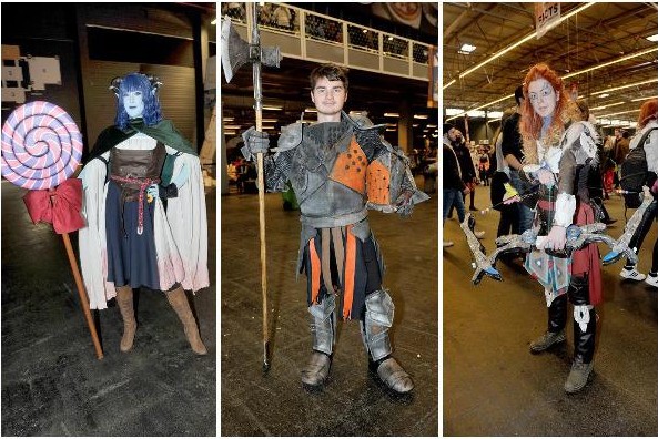 Striking outfits at sci-fi and fantasy fair FACTS in Flande… (Ghent)