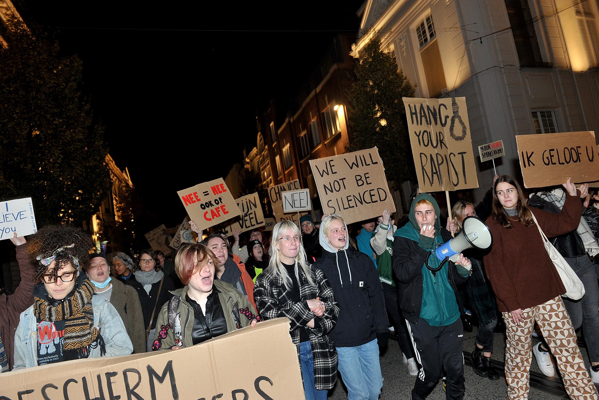 Six hundred demonstrators took to the streets in Ghent against … (Ghent)