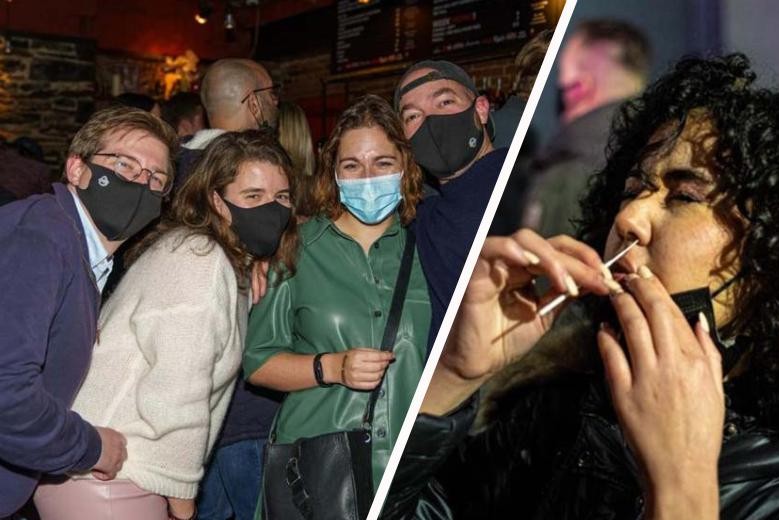 The first party night with rapid tests and mouth masks: “We want to…