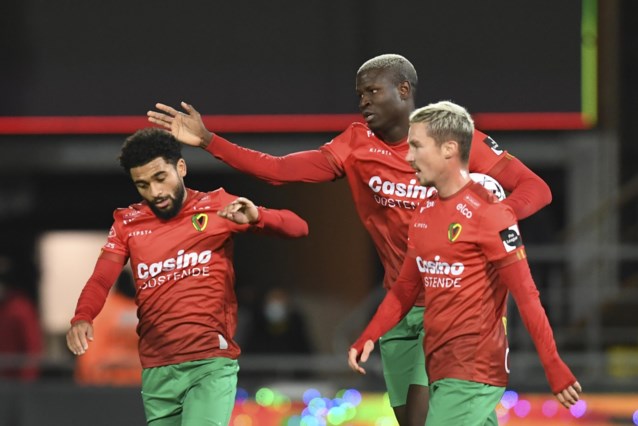 KV Oostende pakt eerste zege in zes matchen (2-1) tegen Eupen en blijft weg uit degradatiezone