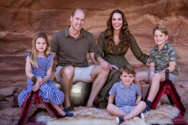 Family of British Crown Prince William shares Christmas photo