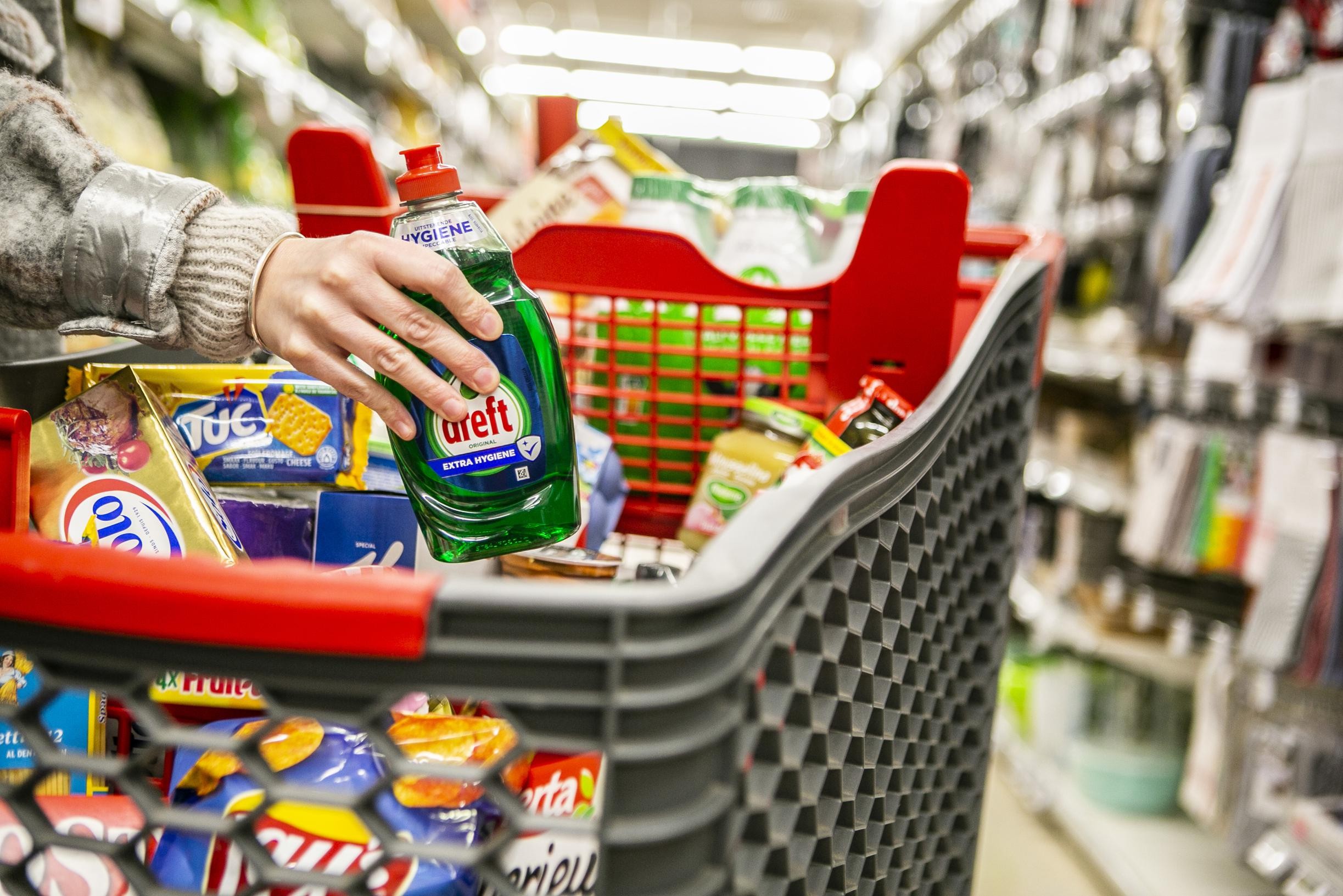 Our shopping cart costs 3.4 percent more than last year