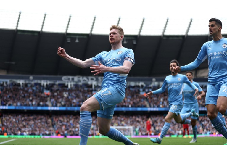 Kevin De Bruyne scoort, maar Manchester City blijft in aangename topper tegen Liverpool steken op 2-2 gelijkspel