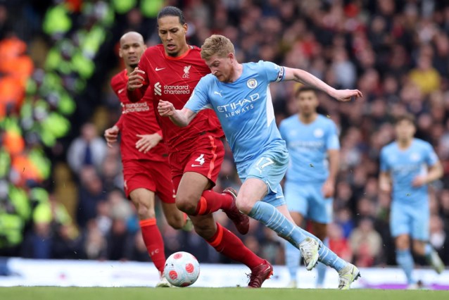 Kevin De Bruyne scoort, maar Manchester City blijft in aangename topper tegen Liverpool steken op 2-2 gelijkspel