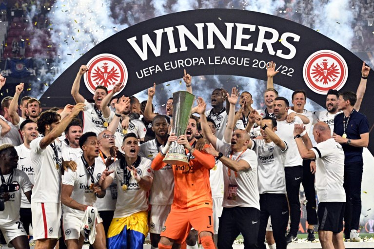 Eintracht Frankfurt wint Europa League na verlengingen en strafschoppen, Aaron Ramsey antiheld bij Rangers