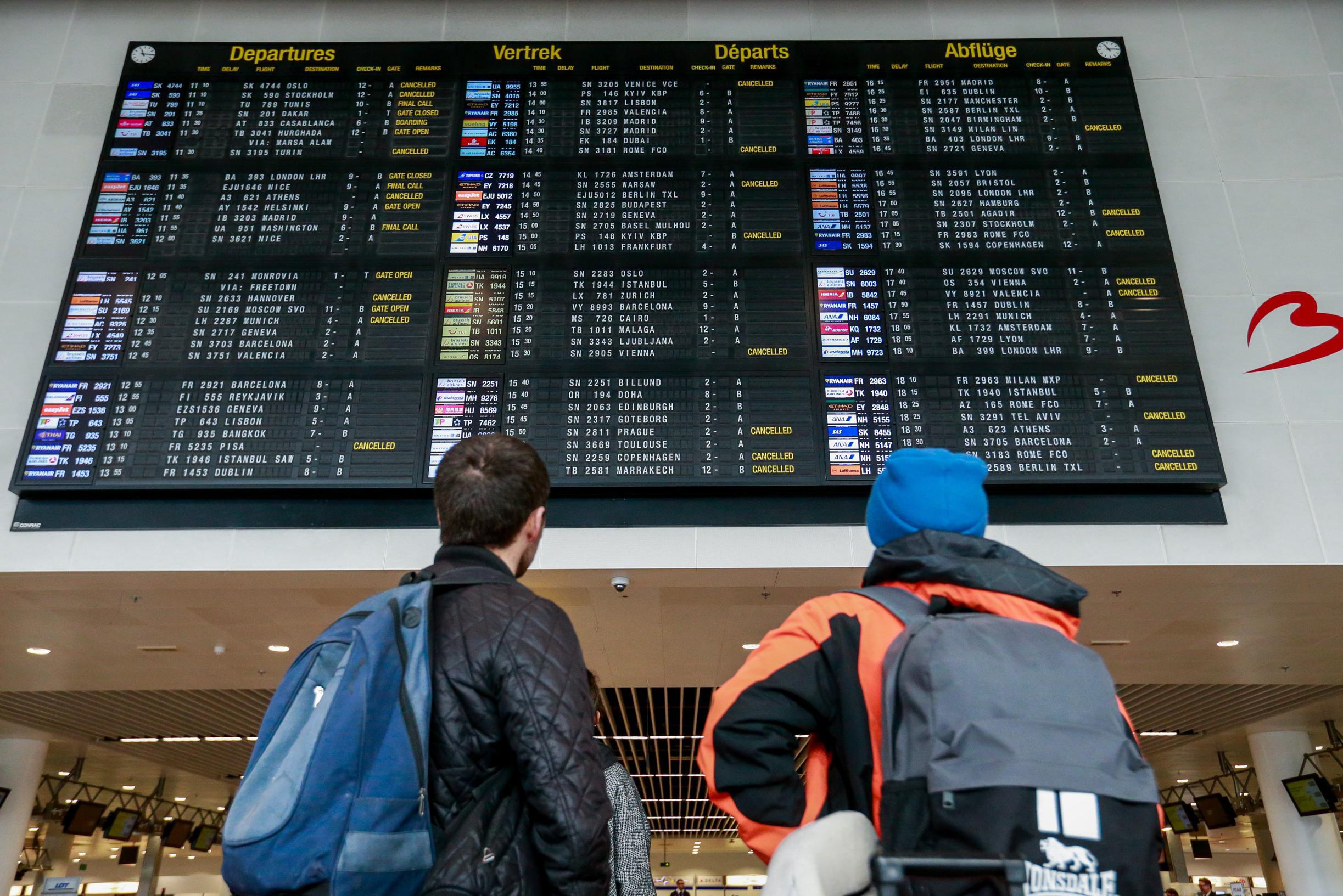 Brussels Airport schrapt maandag alle vertrekkende vluchten: “Kunnen veiligheid van passagiers niet garanderen”