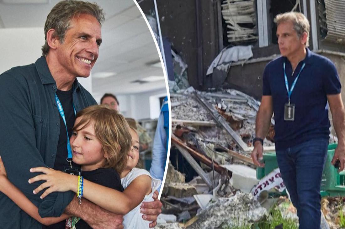 Actor Ben Stiller visits destroyed cities in Ukraine: “No one chooses to flee their home”