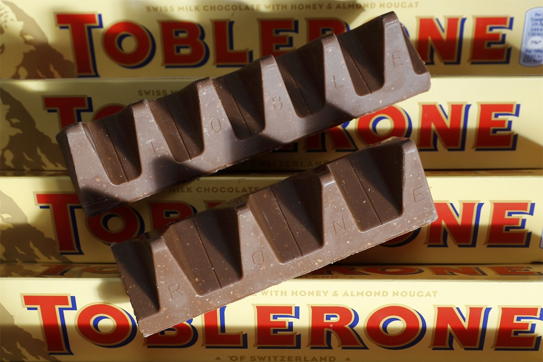 Triangular bars from Toblerone will soon no longer be Swiss chocolate