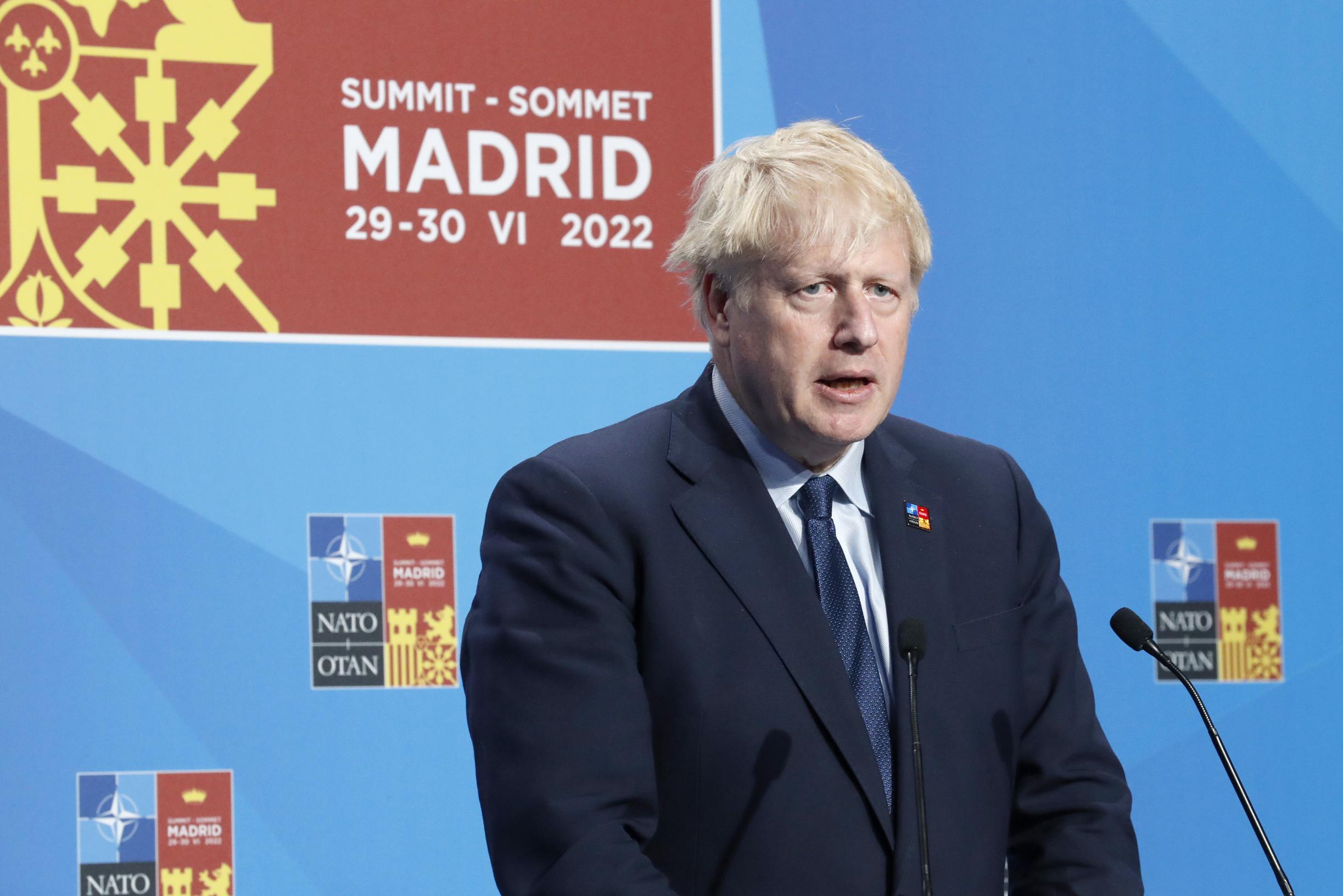 Boris Johnson wants NATO countries to spend 2.5 percent of GDP on defense by 2030