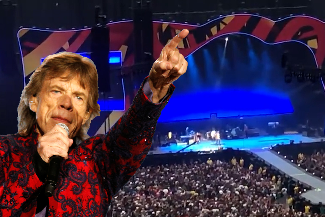 Mick Jagger makes a joke about Frans Bauer in the best Dutch during concert