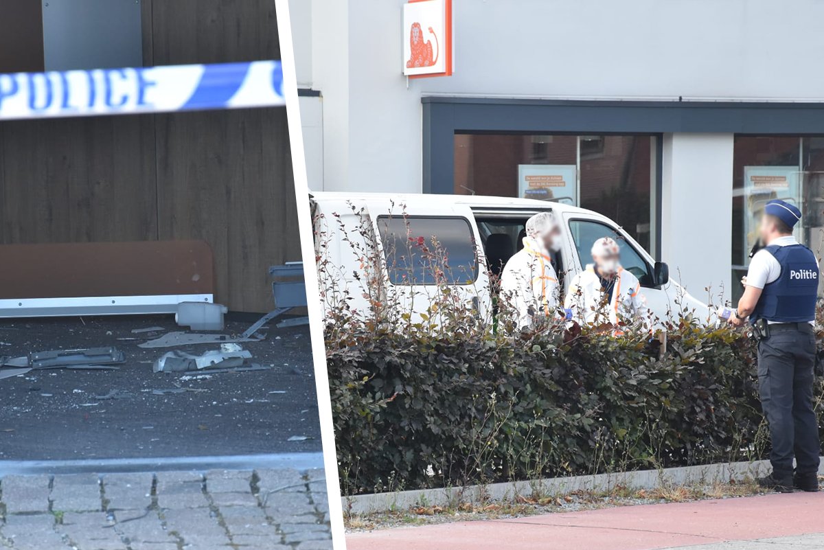 Buurt onder de indruk na plofkraak op ING-bank in Hechtel: “Binnen