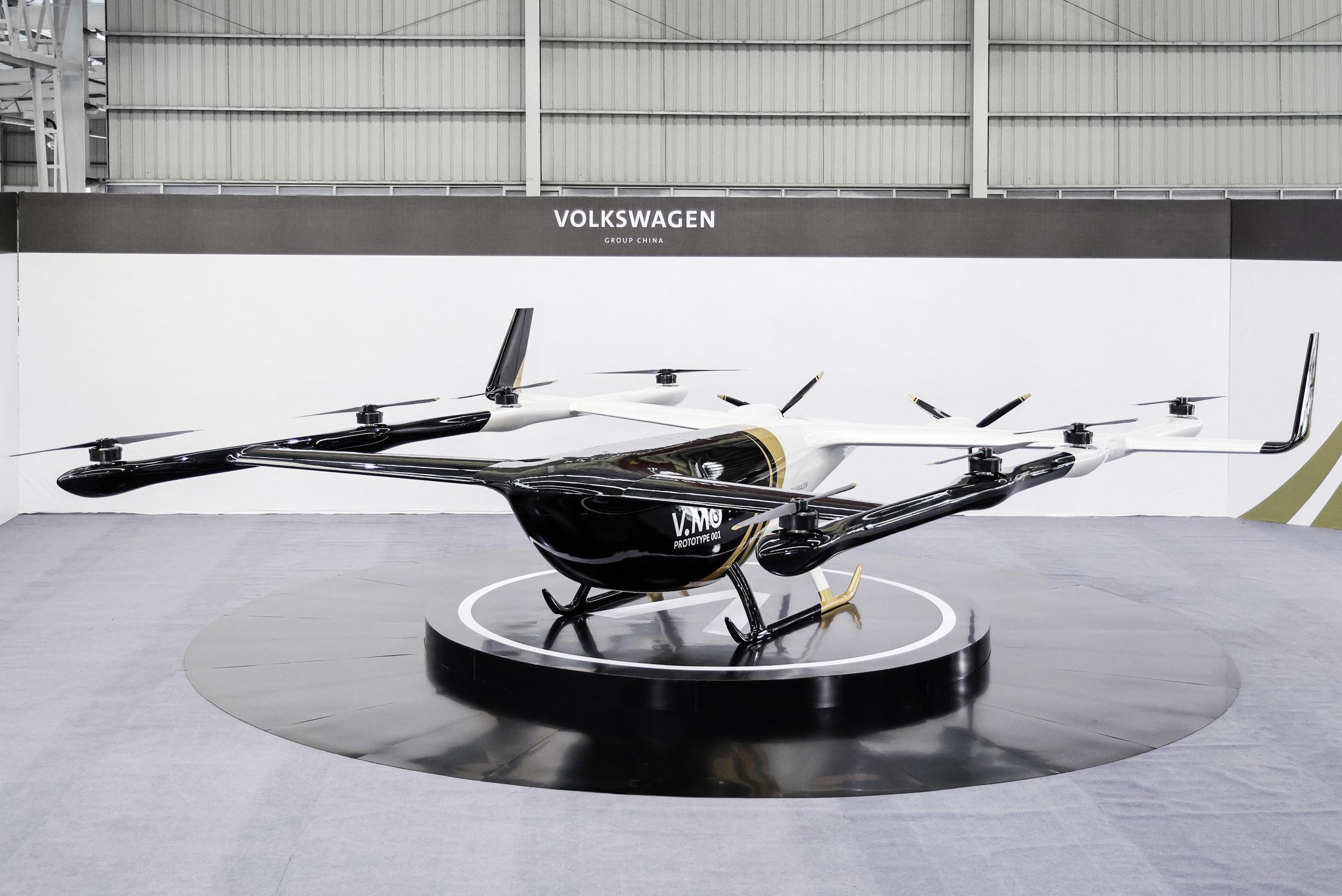 Not a car with wings, but a megadrone: Volkswagen presents striking prototype of ‘flying car’