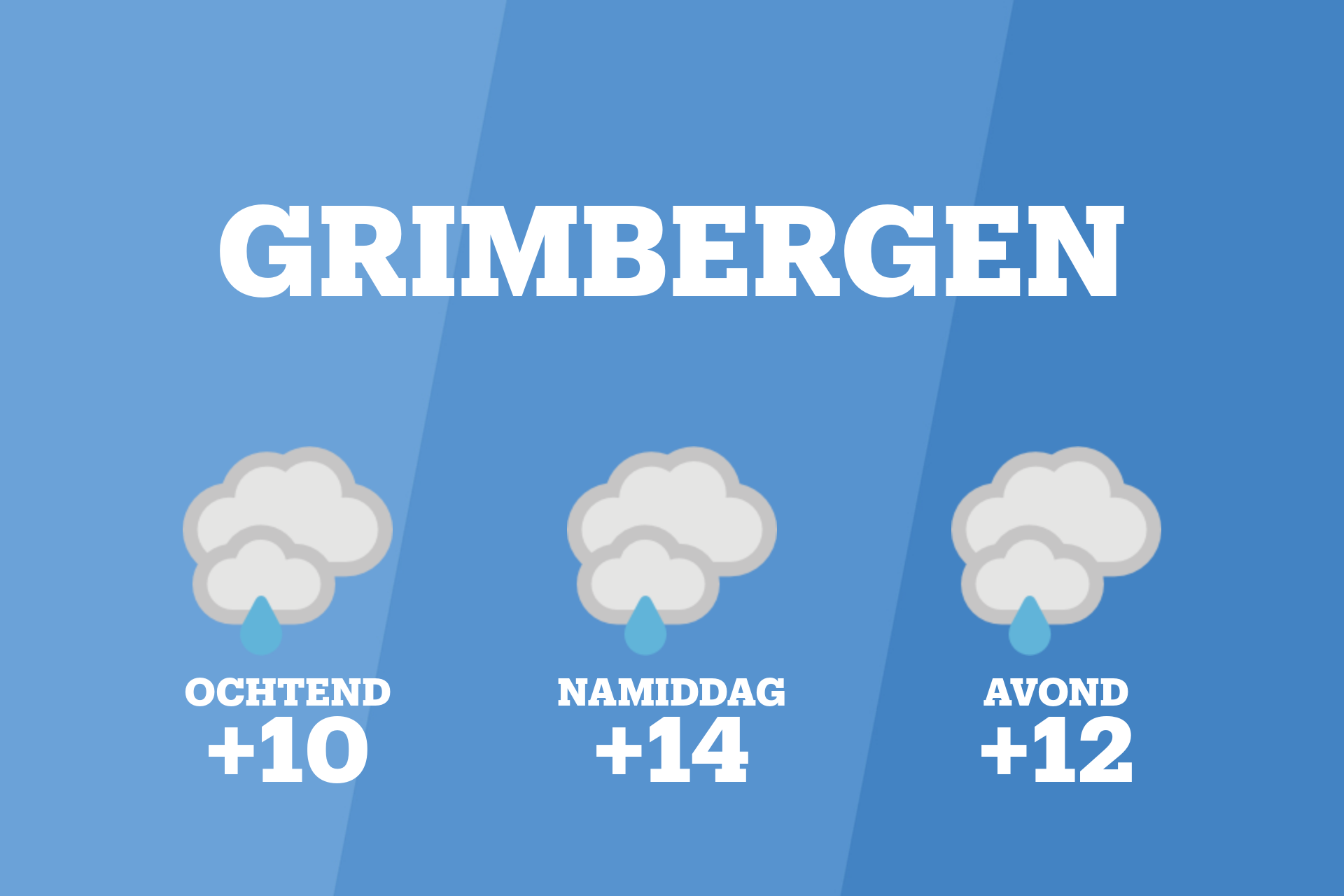 Kans op lichte regen en bewolking in Grimbergen vanochtend