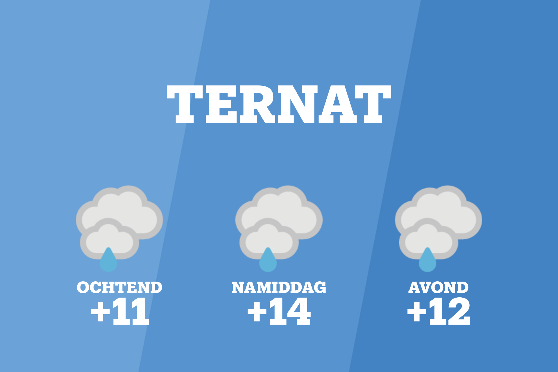 Vanochtend lichte regen en bewolking in Ternat