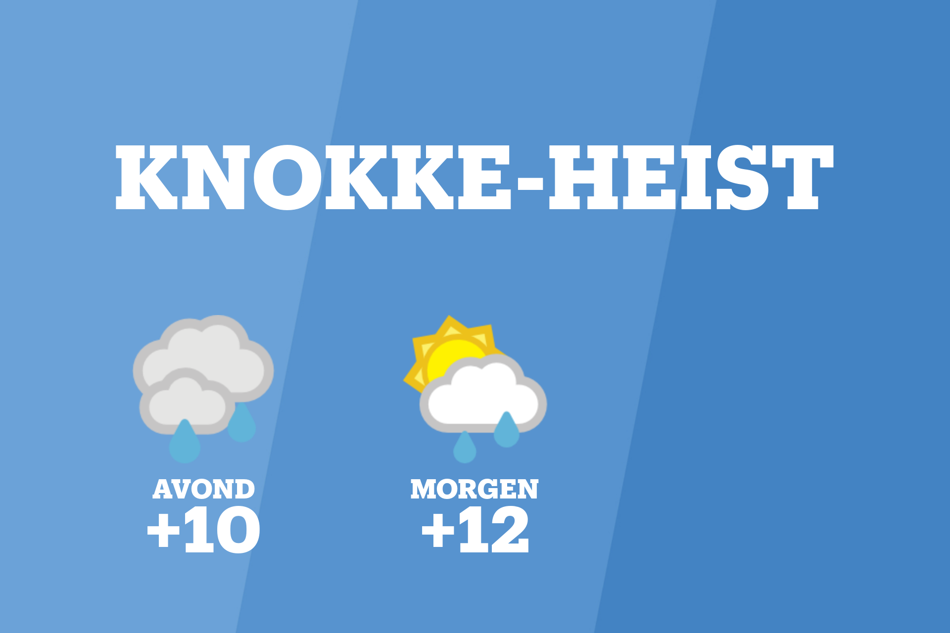 Zwaarbewolkt met hevige regen in Knokke-Heist vanavond