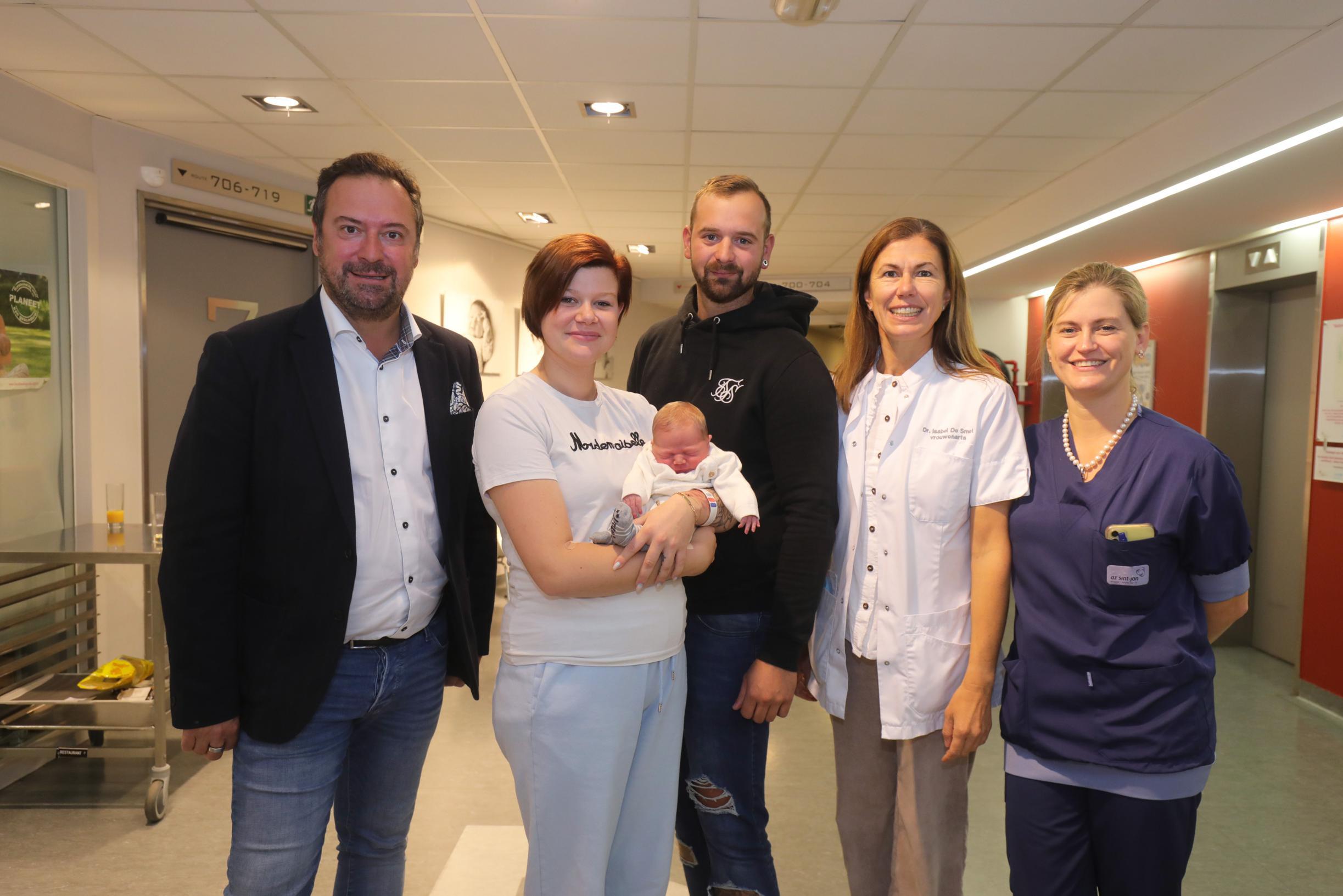 Kay Defreyne is de 1.000ste baby dit jaar geboren in AZ Sint-Jan
