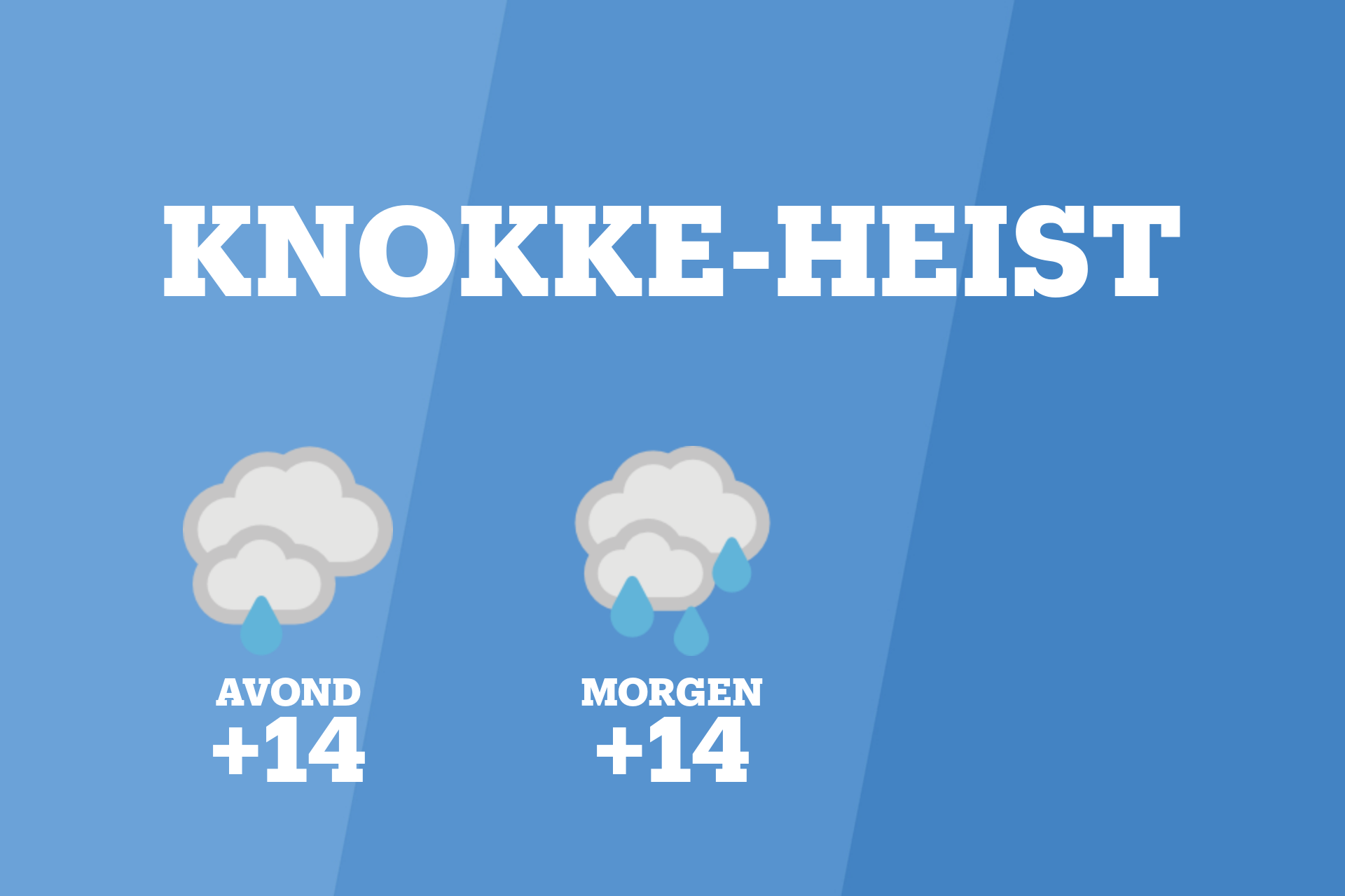 Vanavond lichte regen en bewolking in Knokke-Heist