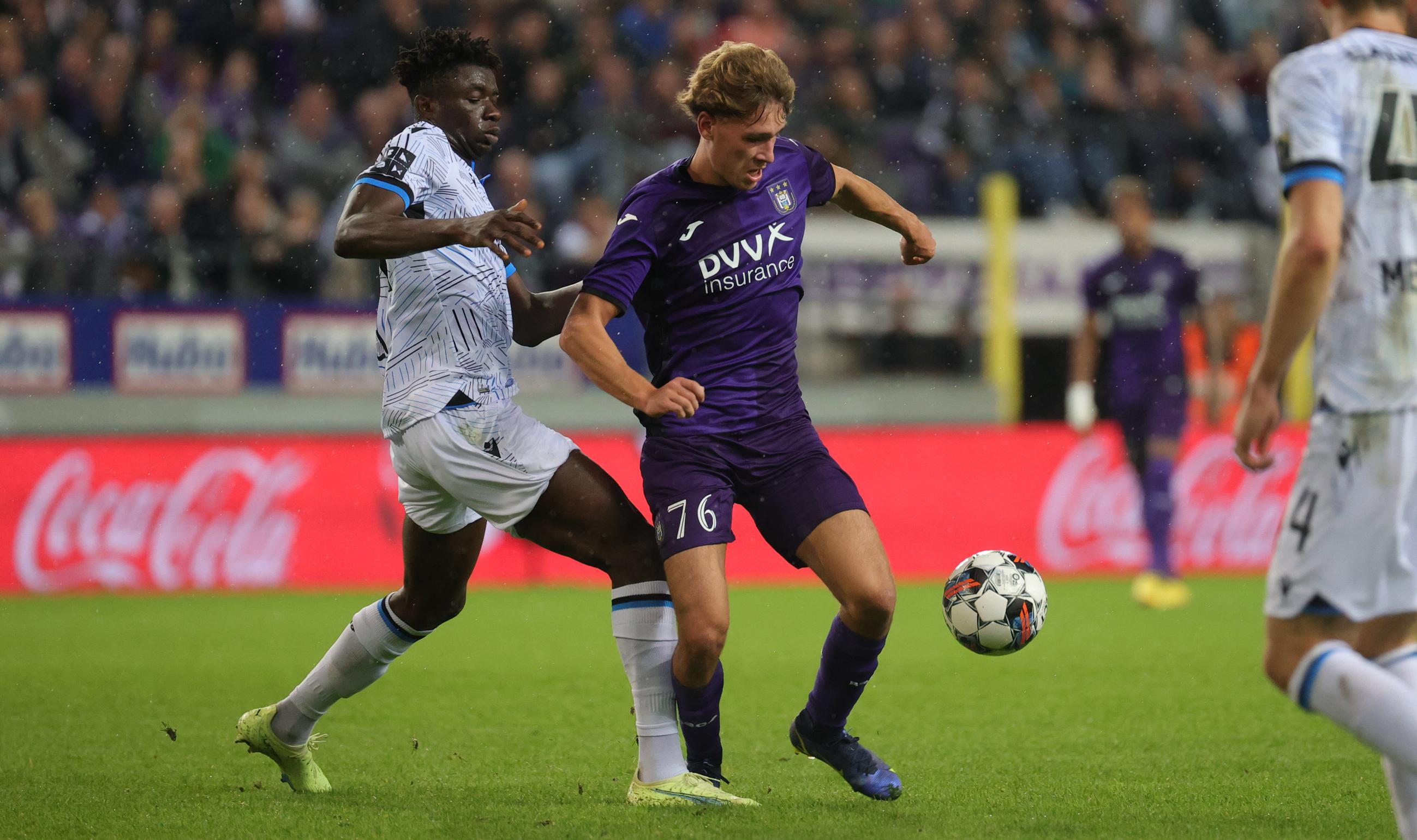 Duranville next to Lukaku in Anderlecht's Jupiler Pro League ranks