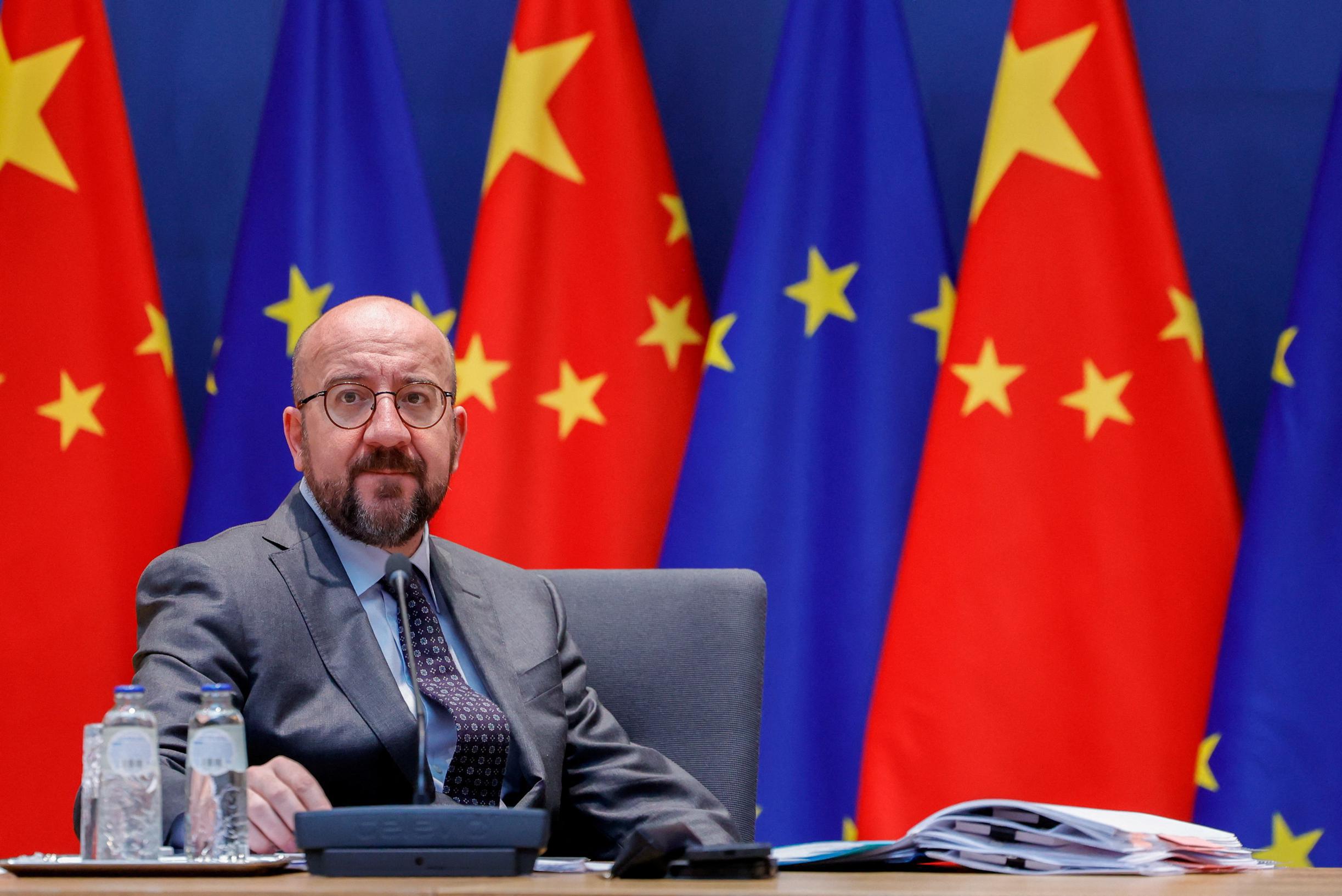 Chinese authorities canceled critical speech by Charles Michel