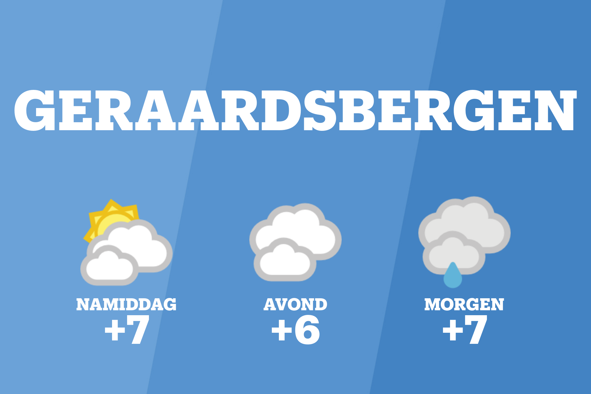 Bewolkte namiddag in Geraardsbergen