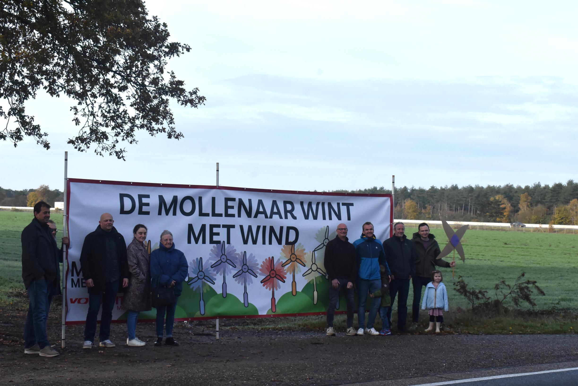 Vooruit en MeMo-Meer Mol pleiten voor windturbines langs E34 in Postel
