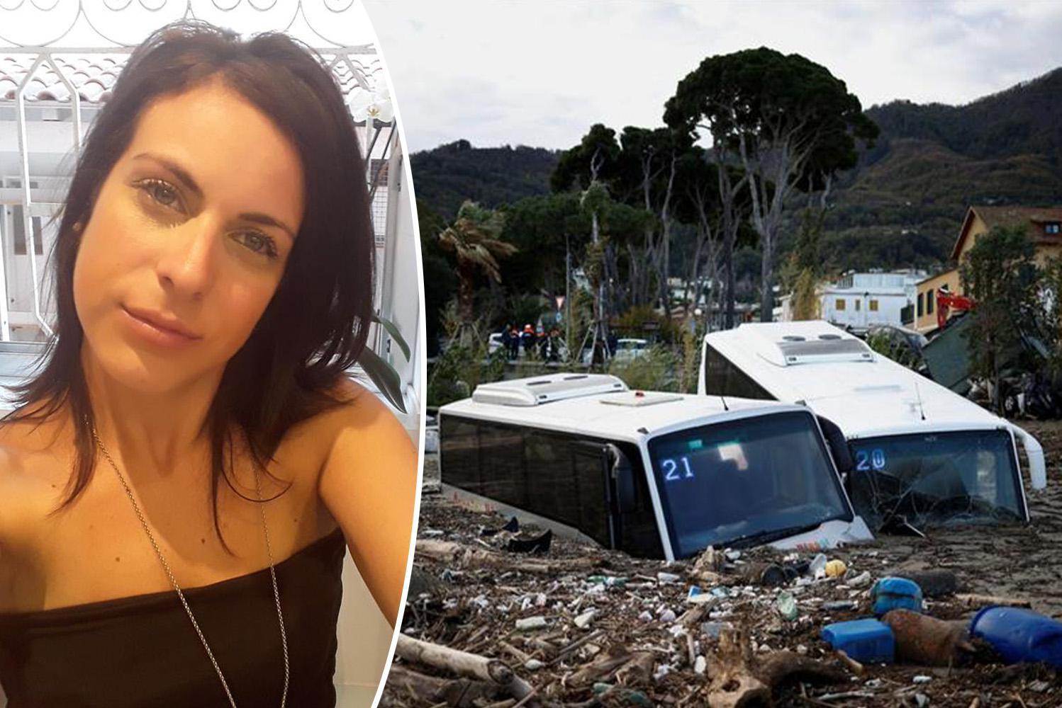 Eleonora (31) non sopravvive alla frana in Italia, marito scomparso: le immagini mostrano come auto e bus vengono trascinati via