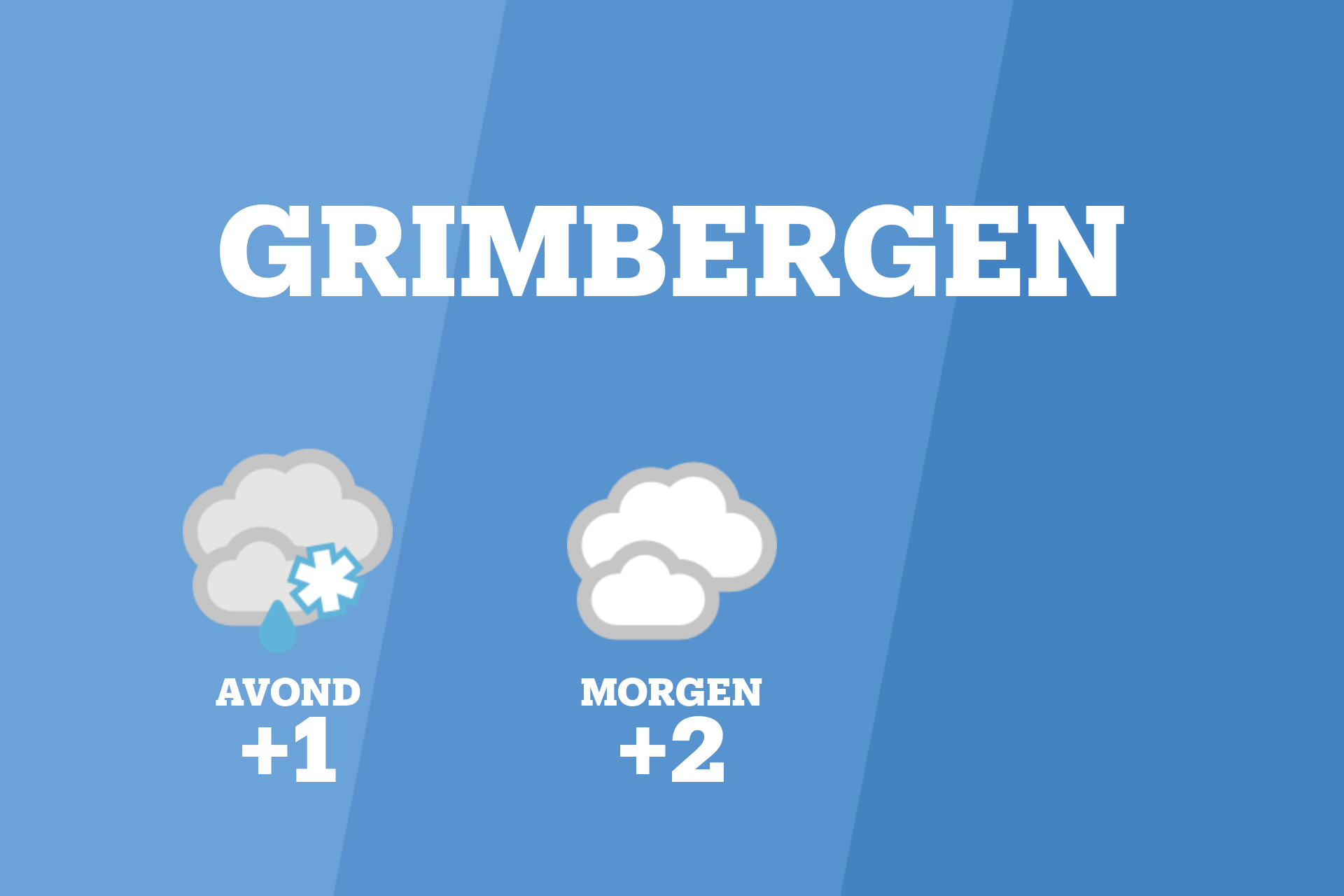 Vanavond lichte smeltende regen en bewolking in Grimbergen