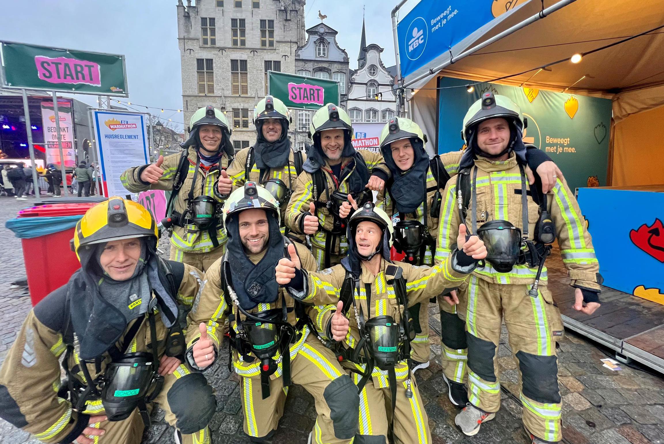 Warmathon In Mechelen Gaat Van Start, Ook Brandweermannen In Uitrusting ...