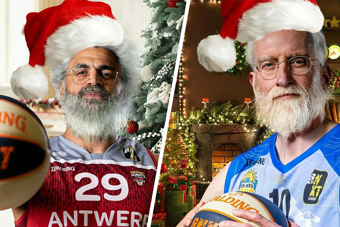 De Kerstman of toch Jean-Marc Mwema? BNXT League wenst basketfan zalige kerst met ludieke kerstfoto