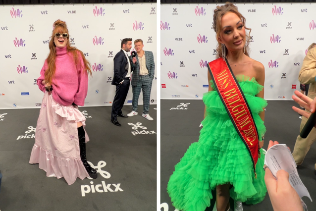 Zonnebloemen, plastieken oorbellen en “een trouwkleed”: dit zijn de meest opvallende outfits van de MIA's - Het Nieuwsblad