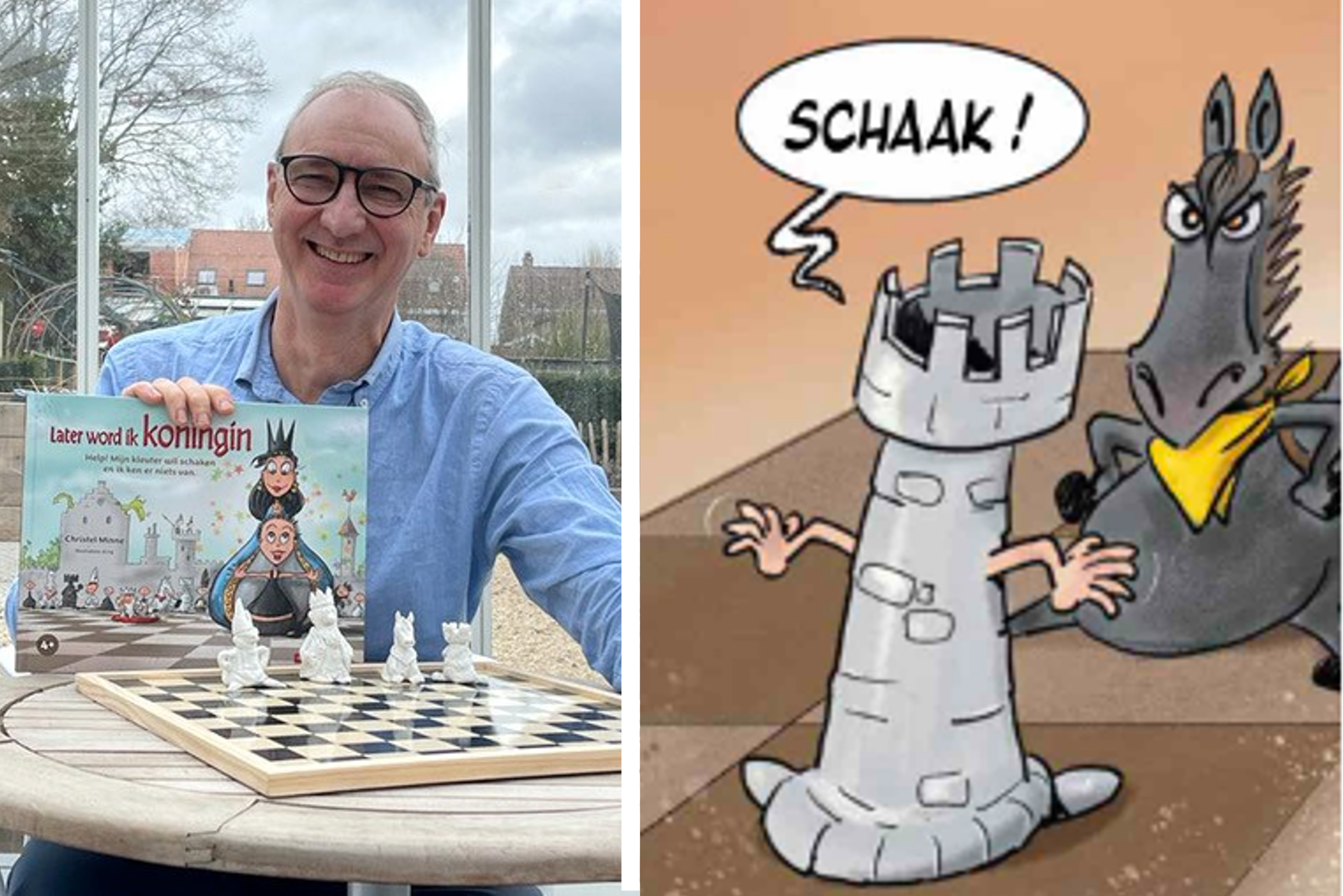 Zweet Honger Monumentaal Dankzij Dirk gaan zelfs kleuters aan het schaken: “Ik maak er een spannend  verhaal van” (Gent) | Het Nieuwsblad Mobile